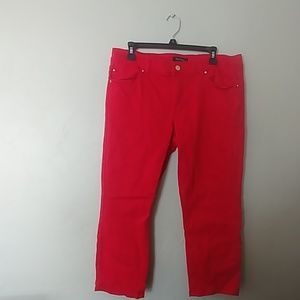 White House Black Market Red Jeans Size 12